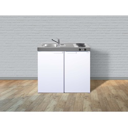 Stengel Küchen Kitchenline MK 100 weiß - Elektrokochfeld links