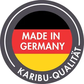 Karibu Alcinda 2 inkl. 9 kW Bio-Kombiofen + ext. Steuerung + Dachkranz