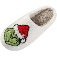 Hausschuhe Damen Weihnachten Unisex Winter Leichte Weihnachtsschuhe Hausschuhe Baumwolle Rutschfeste Warme Flaumig Slippers Weihnachts Hausschuhe Gästepantoffeln Plüsch Christmas Slippers Pantoffeln - 41 EU