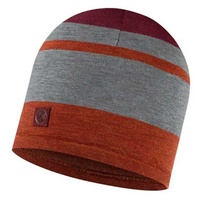 Buff ® Merino Move Multifunctional Beanie Rot,Grau  Mann