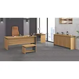 xl moebel gmbh Arbeitszimmer, Holzeinrichtung Komplettes Set Schreibtisch, Büromöbel 4tlg
