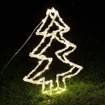 Gravidus LED Acryl Weihnachtsbaum Gartenbeleuchtung Tanne Christbaum
