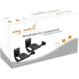 My Wall HB 5 L Lautsprecher-Wandhalterung Neigbar+Schwenkbar Schwarz