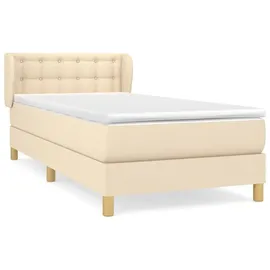 vidaXL Boxspringbett 90 x 200 cm Creme