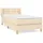 vidaXL Boxspringbett 90 x 200 cm Creme