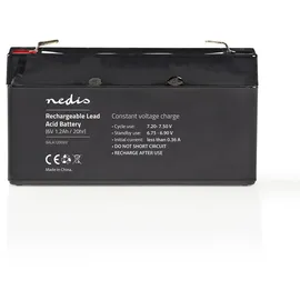 Nedis Wiederaufladbare Blei-Säure-Batterie - Bleisäure - Wiederaufladbar - 6 V 1200 mAh
