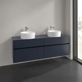 Villeroy & Boch Waschtischunterschrank 4 Auszüge 160 x 54,8 x 50 cm Marine Blue