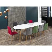 AC Design Furniture Actona Esstisch mit Auszug Belina 170/270 x 100 cm Lack Weiß / Matt