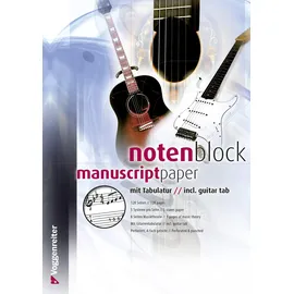 VOGGENREITER Notenblock mit Tabulatur für Gitarre
