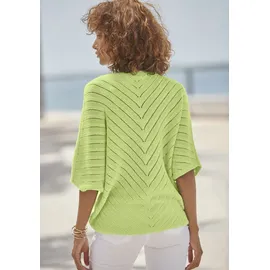 LASCANA Ajourpullover Damen limone Gr.44/46