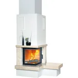 Marmorkamin 1/17.3 5 kW - Crema-Marfil - Radiante 500/57 K ECOplus - Bank links