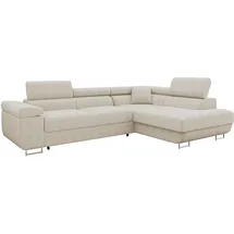 Mirjan24 Eckcouch Cord 5-Sitzer Beige
