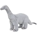 vidaXL Plüschtier Brachiosaurus Stehend Plüsch Grau XXL