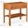 Relaxdays Hochbeet Holz mit Ablagefach 88 x 43,5 x 80 cm rotbraun