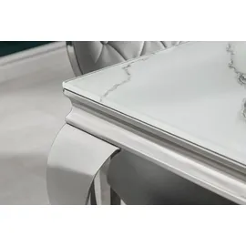 Casa Padrino 180 x 75 x 95 cm weiß/grau/silber