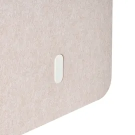 Beliani 2-tlg Schreibtischtrennwand FOLDY 120 x 50 cm beige