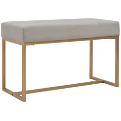 vidaXL Bank 80 cm Grau Samt
