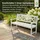 prestige home living outdoor 3-Sitzer Gartenbank 150 x 61 x 89 cm Weiß