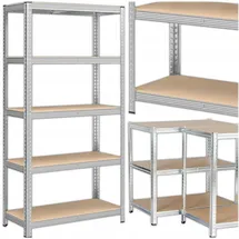 OEM Metallregal für Garage, Keller, Werkstatt, 5 Regalböden, 180 X 90 X 40 cm,