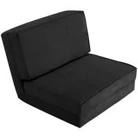 COSTWAY Schlafsofa, Klappbett,211x75cm,verstellbare Rücklehne schwarz