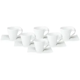 Villeroy & Boch NewWave Espressotasse 0,08 l Weiß 6 St.