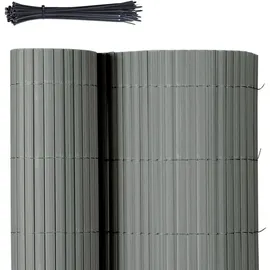 Sekey Sichtschutzmatte PVC 100 x 400 cm Hellgrau