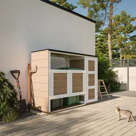 TIMBELA Mülltonnenbox M981A 217 x 159 cm grau