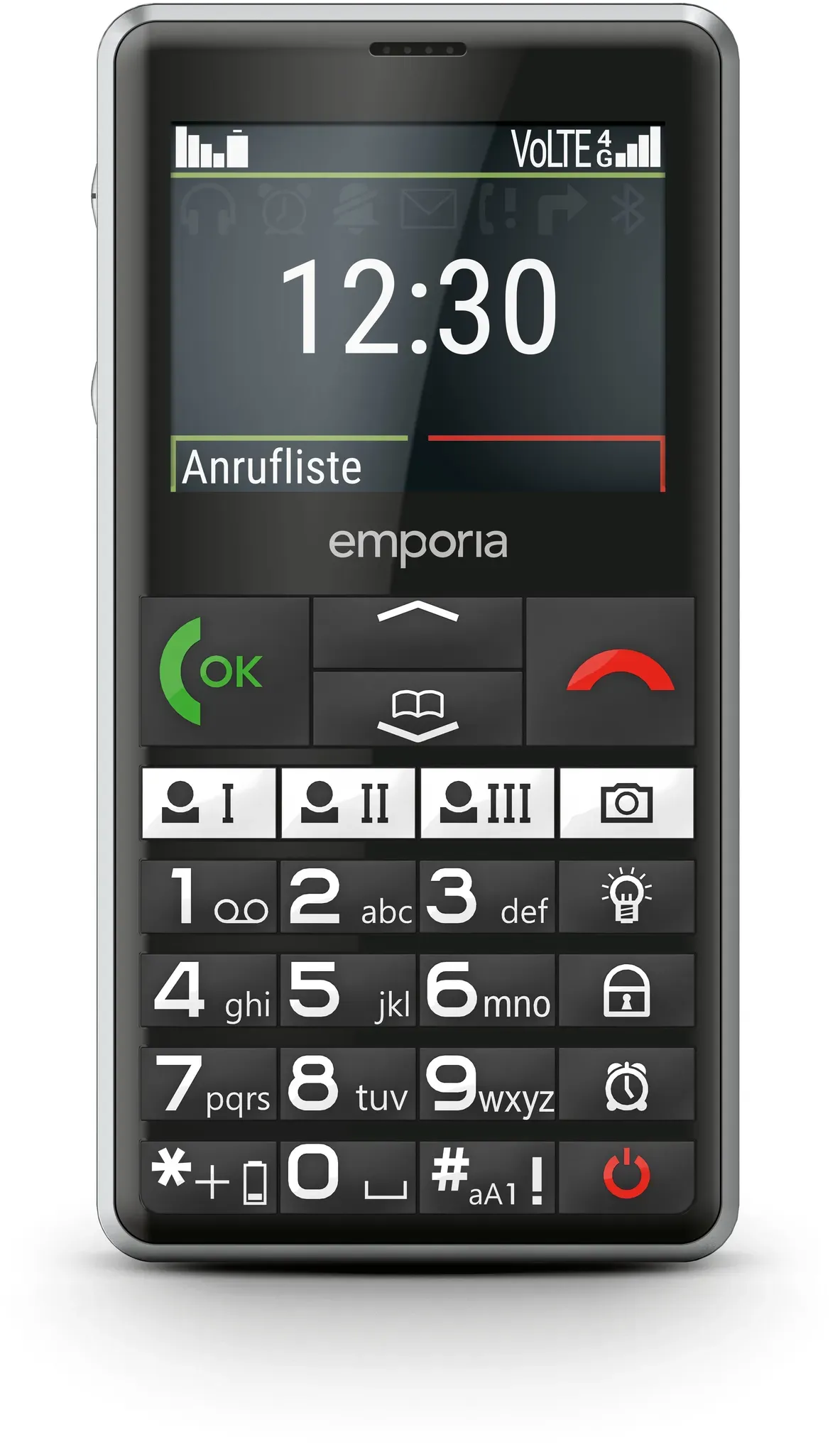 4G Smartphone 5,87 cm (2.31 Zoll) 2 MP Single SIM  Pure V76 (Schwarz)