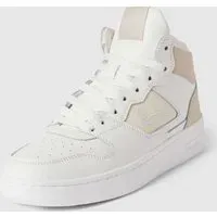 High Top Sneaker mit Label-Details, Weiss, 37,5