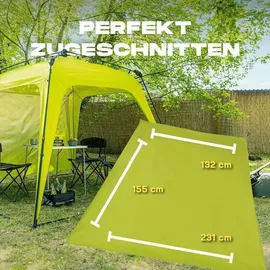 Lumaland Where Tomorrow Pop Up Pavillon Seitenwand 132x225cm [Grün]