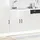 vidaXL Spülenunterschrank Kalmar 80 x 46 x 81,5 cm Hochglanz Weiß