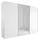 Composad Schwebetürenschrank SYSTEMA 304 x 223 x 60 cm Weiß