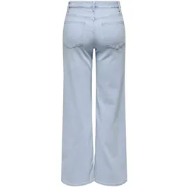 Only ONLMADISON BLUSH HW Wide DNM CRO495 NOOS Turquoise/Light Blue Bleached Denim S(36)/32