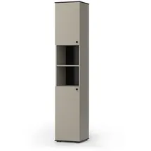 Vicco Badschrank Greige, 37 x 192 cm mit 2 Türen