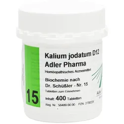 Biochemie Adler 15 Kalium Jodatum D12 Adler Pharma