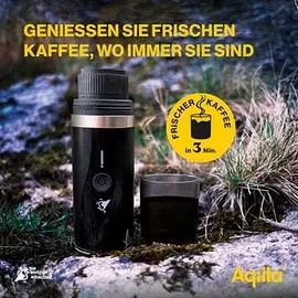 aqiila Coffeebird Portable espresso machine Kaffeemaschine Schwarz Fassungsvermögen Tassen=5 für unterwegs / portable