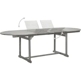 vidaXL Garten-Essgruppe 7-tlg. grau 47278