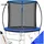 Tectake Jumpy Ø 244 cm inkl. Sicherheitsnetz Schwarz/Blau