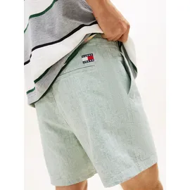 Tommy Hilfiger Tommy Jeans Shorts TJM LINEN BLEND STRIPE Regular fit mit elastischem Bund grün XXL