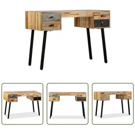 vidaXL Schreibtisch Wiederverwertetes Teak Massivholz 110 × 50 × 76 cm
