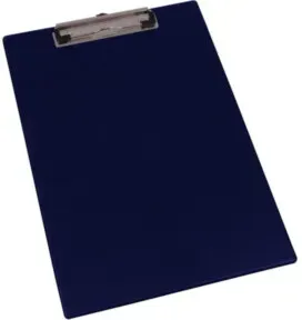 Eichner Klemmbrett A4, blau, Format 232x338 mm + Blockklammer und Öse