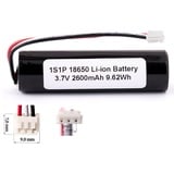 Keeppower 1S1P 18650 2600mAh Li-Ion-Akku mit BMS-Schutz 18650 26J Kabel und Stecker