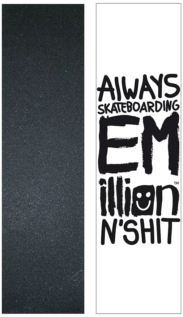 EMillion Skateboard Griptape Black