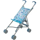 IDENA Puppenbuggy Bärchen Motiv blau