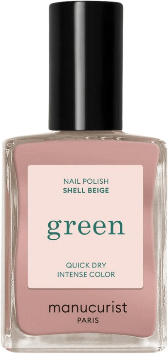 Green Nail Polish Shell Beige