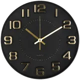 Atmosphera Créateur d'intérieur Wanduhr schwarz D30cm