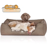 Knuffelwuff Tierbett Hundebett Rockland, Orthopädisch grau 63 cm x 85 cm