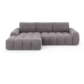 OTTO home Eckcouch Polyester 2-Sitzer Dunkelgrau