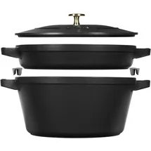 Staub Cocotte Kochtopfset 2-tlg. schwarz