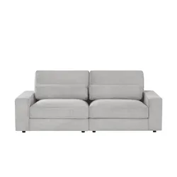 Big Sofa  Branna , grau , Maße (cm): B: 232 H: 88 T: 120